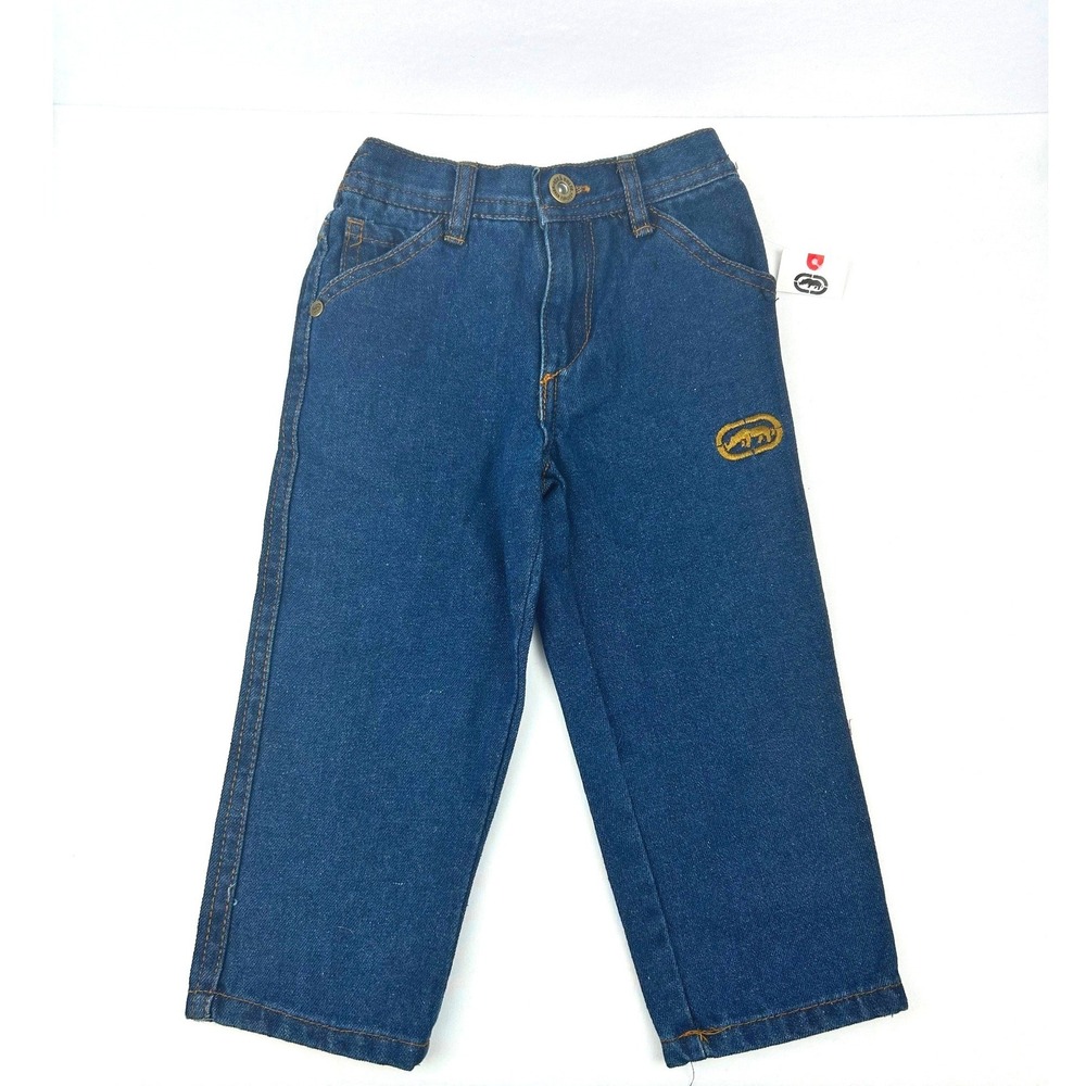 Ecko‎ Unltd Toddler Boys Blue Streetwear Denim Jeans Rhino Logo Size 2T